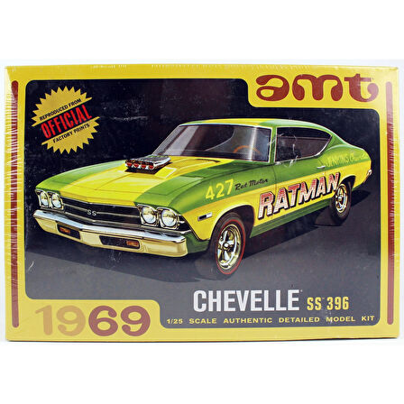 AMT1138 1/25 Ölçek, 1969 Chevy Chevelle Hardtop Otomobil Plastik Model Kiti