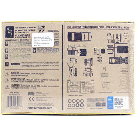 AMT1138 1/25 Ölçek, 1969 Chevy Chevelle Hardtop Otomobil Plastik Model Kiti