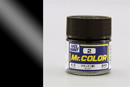 Mr.Hobby C-002 10 ml. Black, Mr.Color Serisi Model Boyası