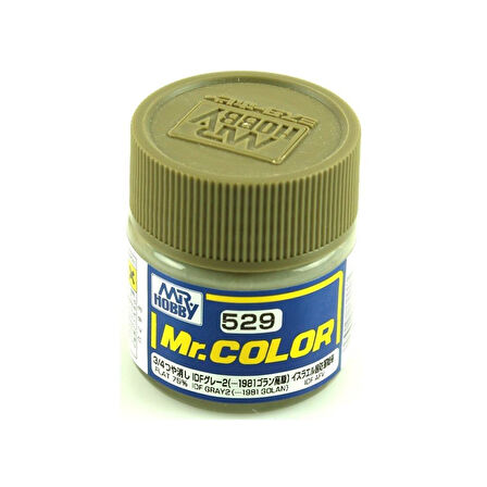 Mr.Hobby C-529 10 ml. IDF Gray 2 (1981 Golan), Mr.Color Serisi Model Boyası