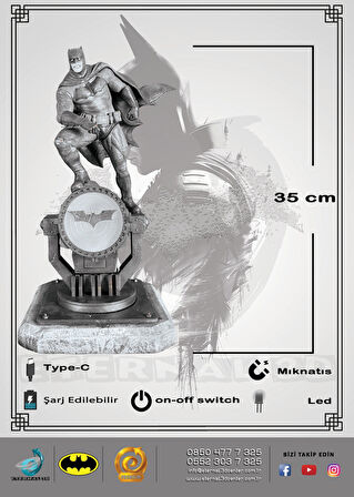 BATMAN BAT SİGNAL (IŞIKLI)