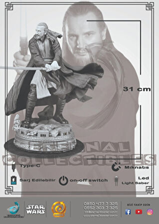 STAR WARS QUİ-GON JİNN (IŞIKLI LİGHT SABER)