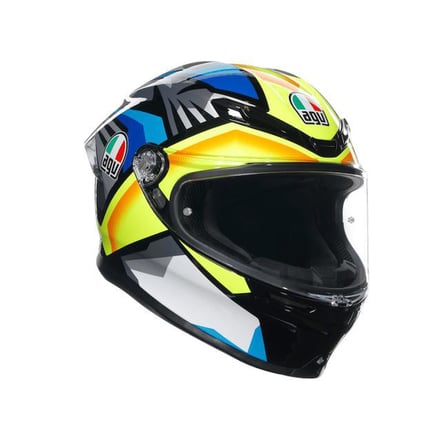 AGV KASK K6 S MPLK JOAN BLACK BLUE YELLOW