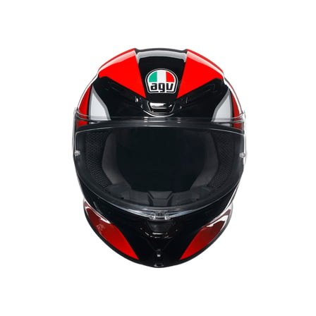 AGV KASK K6 S HYPHEN BLACK RED WHITE