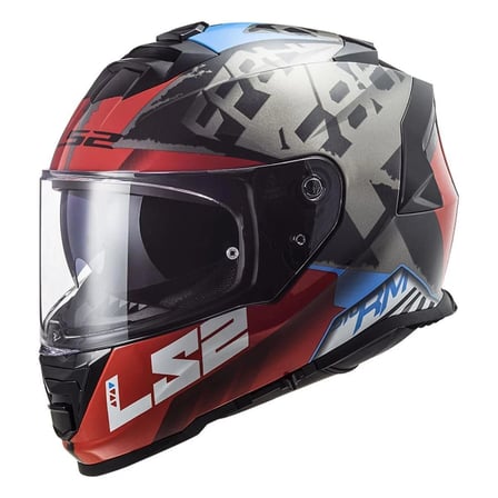 LS2 STORM 2 SPRINTER MAT SİYAH-KIRMIZI-TITANIUM