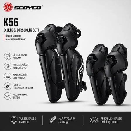 SCOYCO DİZLİK DİRSEKLİK K57