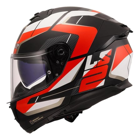 LS2 STREAM 2 ROAD MAT BLACK RED KASK