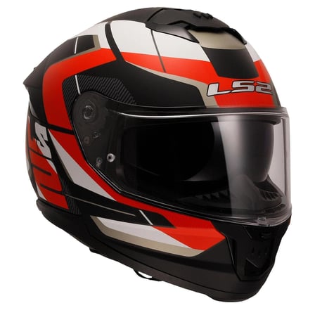 LS2 STREAM 2 ROAD MAT BLACK RED KASK