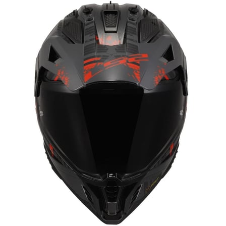 LS2 PIONEER 2 CRAZY MATT BLACK RED