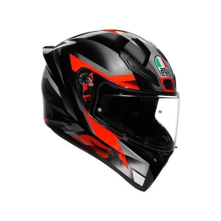 AGV KASK K1 S FASTLAP BLACK GREY RED KAPALI KASK