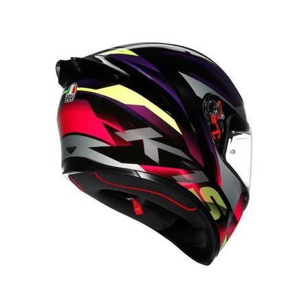 AGV KASK K1 S FASTLAP BLACK PURPLE PİNK KAPALI KASK