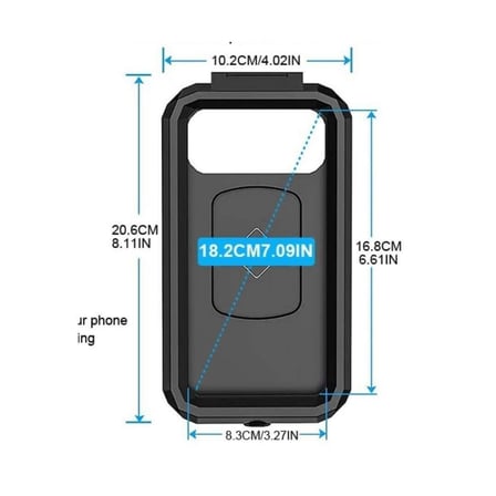 NUKROTECH M18-53 SU GEÇİRMEZ TELEFON TUTUCU