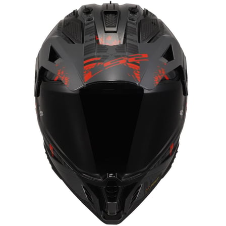 LS2 PIONEER 2 CRAZY MATT BLACK RED
