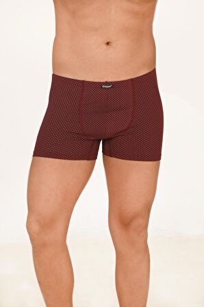 Erkek 5'li Paket Pamuklu Likralı Modal Desenli Boxer | 11113