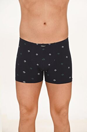 Erkek 5'li Paket Pamuklu Likralı Modal Desenli Boxer | 11113