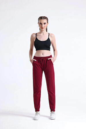 Kadın Eşofman Altı, Pijama Tek Alt | Bordo
