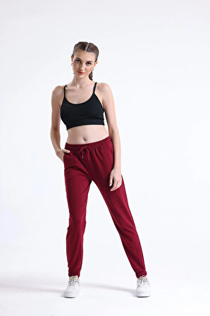 Kadın Eşofman Altı, Pijama Tek Alt | Bordo