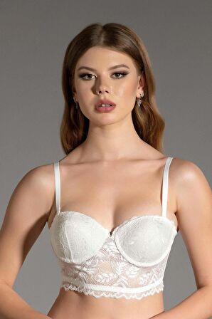 Dantelli Destekli Bustiyer | New Bra 3022