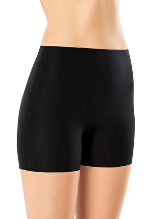 Lazer Kesim Kısa Boxer Korse Siyah | 1024