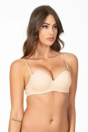  Straples Dolgulu Sütyen Ten | Belvu 1110P 