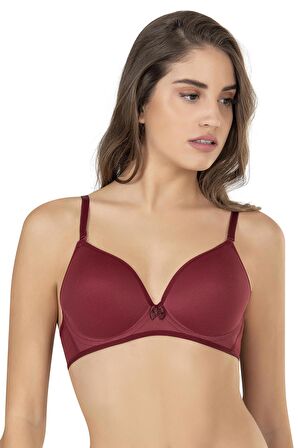 Kadın Basic B Cup Desteksiz Sütyen | Bordo