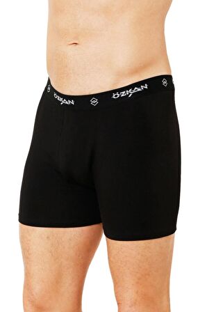  Erkek Modal Boxer Siyah | Kompedan K11256