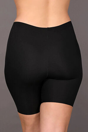 Lazer Kesim Şort Korse | Siyah 9209
