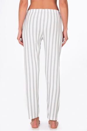 Kadın Süet Çizgili Pijama Tek Alt