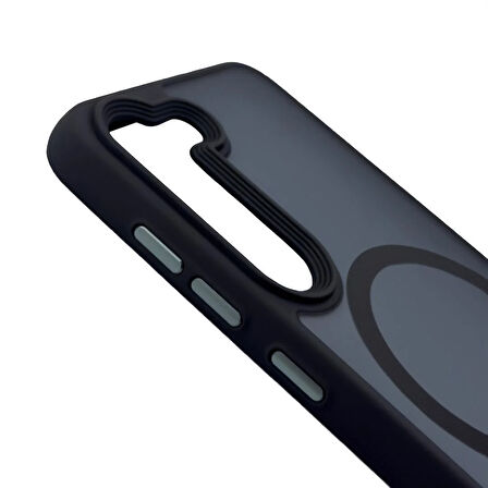 Samsung S23 Solis MagSafe Kılıf - Siyah 