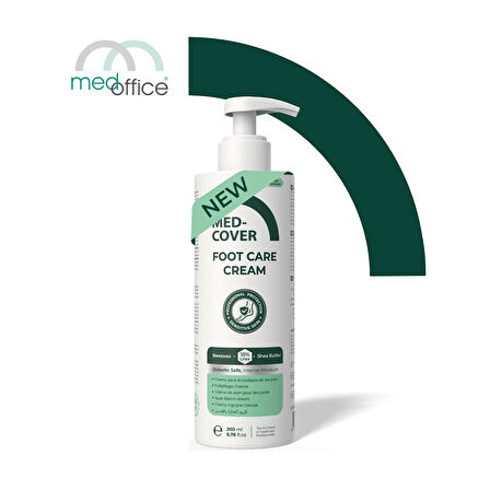 Med-Cover Ayak Bakım Kremi – Diyabet Uyumlu & Hassas Ciltlere Özel (%10 Üre, Shea Butter, Beeswax)