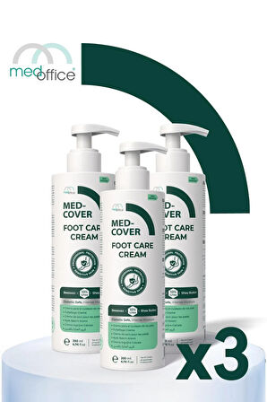 MED-COVER Ayak Bakım Kremi x 3 adet– Uyumlu & Hassas Ciltlere Özel (%10 Üre, Shea Butter, Beeswax)