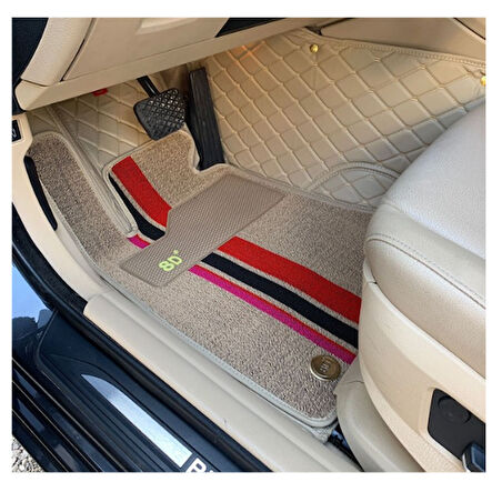 Bmw 520d 2011-2013 Arası Araca Özel 8d Çift Katmanlı Havuzlu Paspas Takımı