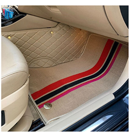 Bmw 520d 2011-2013 Arası Araca Özel 8d Çift Katmanlı Havuzlu Paspas Takımı