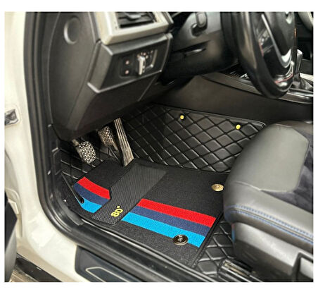 Bmw 118d 2012-2015 Arası Araca Özel 8d Çift Katmanlı Havuzlu Paspas Takımı