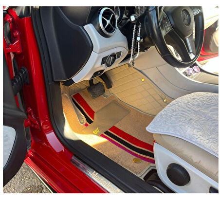 Mercede Cla 2013-2019 Arası Araca Özel 8D Çift Katmanlı Havuzlu Paspas Takımı