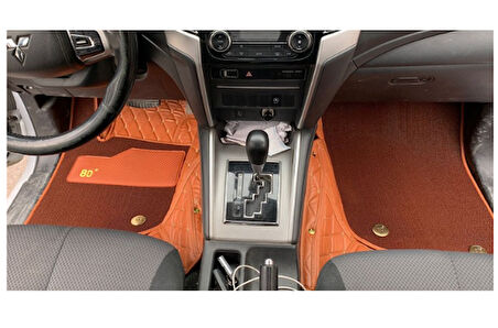 Mitsubishi L200 2015-2019 Arası Araca Özel 8D Çift Katmanlı Havuzlu Paspas Takımı