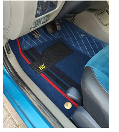 Renault Clio 2003-2008 Arası Araca Özel 8d Çift Katmanlı Havuzlu Paspas Takımı