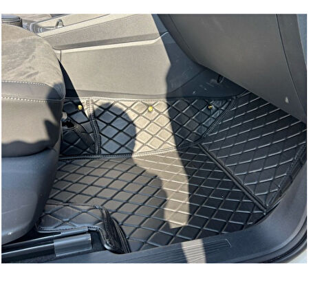 Volkswagen Caddy 2021-2025 Arası Araca Özel Tek Katmanlı 8d Havuzlu Paspas Takımı 
