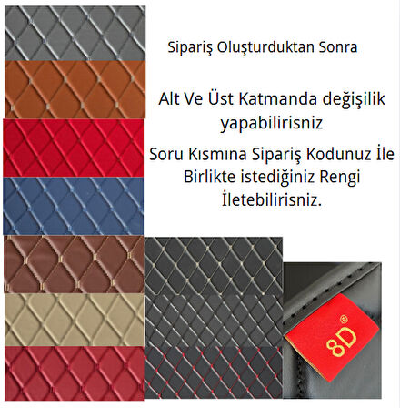 Mitsubishi L 300 2005-2016 Arası Araca özel 8d Çift Katmanlı Havuzlu Paspas Takımı