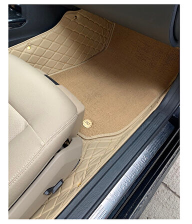 Mercedes E 200d 2009-2015 Arası Araca Özel 8D Çift Katmanlı Havuzlu Paspas Takımı