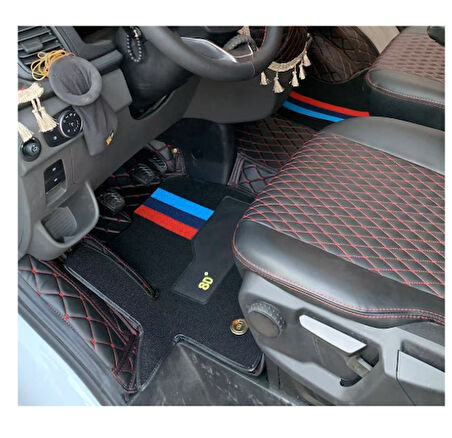 Ford Transit Aracına Özel 8d Çift Katmanlı Havuzlu Paspas Takımı