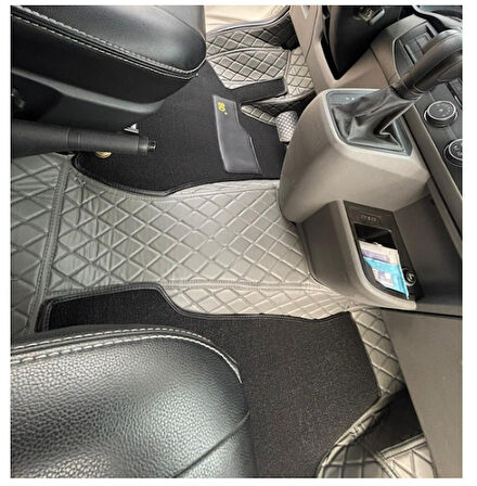 Volkswagen Transporter T6-T7 2016-2024 Aracına Özel 8D Çift Katmanlı Havuzlu Paspas Takımı