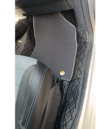 Peugeot Partner Tepe Araca Özel 8D Çift Katmanlı Havuzlu Paspas Takımı