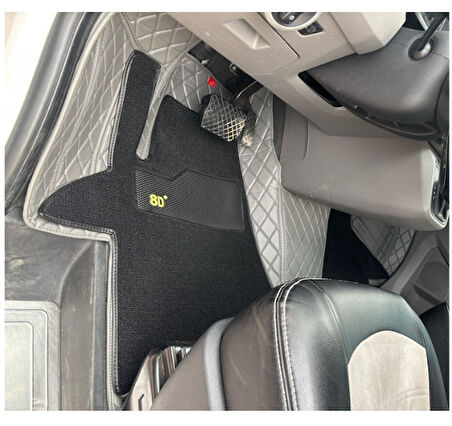 Volkswagen Transporter T6-T7 Araca Özel 8D Çift Katmanlı Havuzlu Paspas Takımı