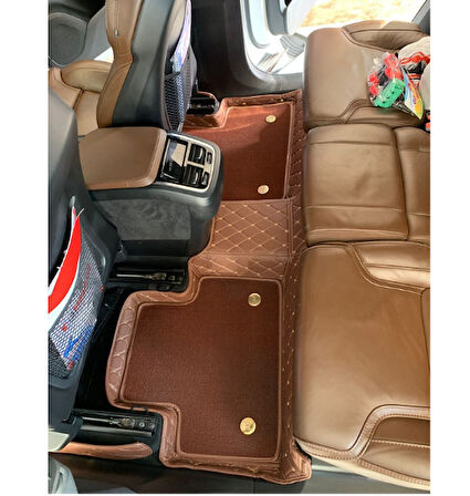 Volvo XC90 2015-2023 Arası 7 Kişilik Araca Özel 8d Çift Katmanlı Havuzlu Paspas Takımı