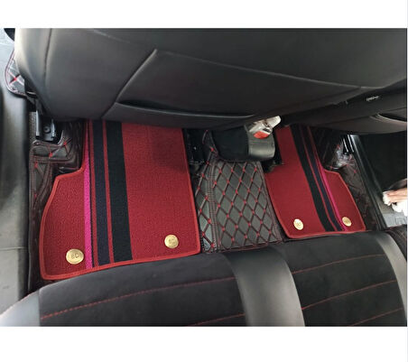 Fiat Doblo 2013-2020 Arası Araca Özel 8d Çift Katmanlı Havuzlu Paspas Takımı
