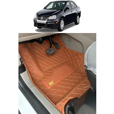 Volkswagen Jetta 2005-2011 Arası Araca Özel 8d Havuzlu Paspas Takımı