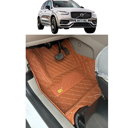 Volvo Xc90 2015-2024 Arası 5 Kişilik Araca Özel 8D Havuzlu Paspas Takımı