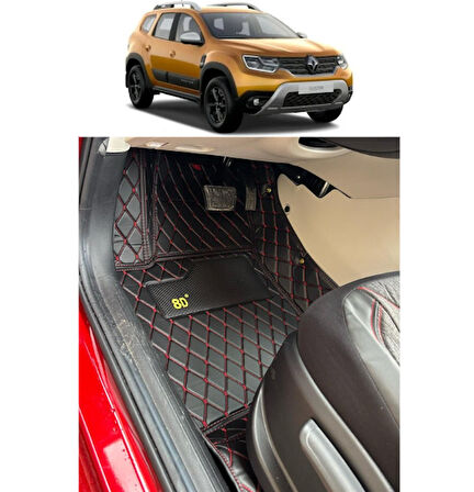 Dacia Duster 2018-2024 Arası Araca Özel 8d Havuzlu Paspas Takımı