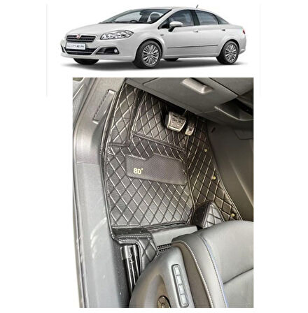 Fiat Linea 2007-2017 Arası Aracına Özel 8d Tek Katmanlı Havuzlu Paspas Takımı
